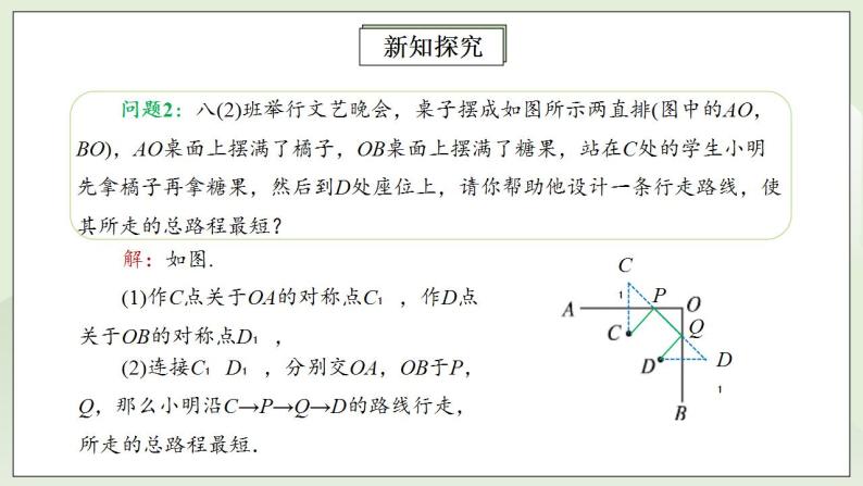 人教版初中数学八年级上册13.4课题学习  最短路径问题 课件PPT（送预习案+教案+分层练习)08