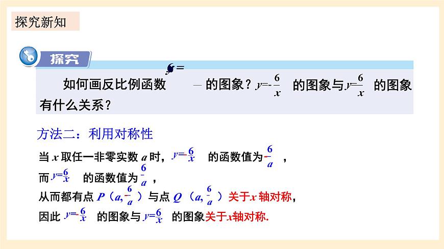 湘教版數(shù)學(xué)九上 1.2《 反比例函數(shù)的圖象與性質(zhì)》第2課時 反比例函數(shù)y=k／x(k＜0)的圖象與性質(zhì) 課件+素材第5頁
