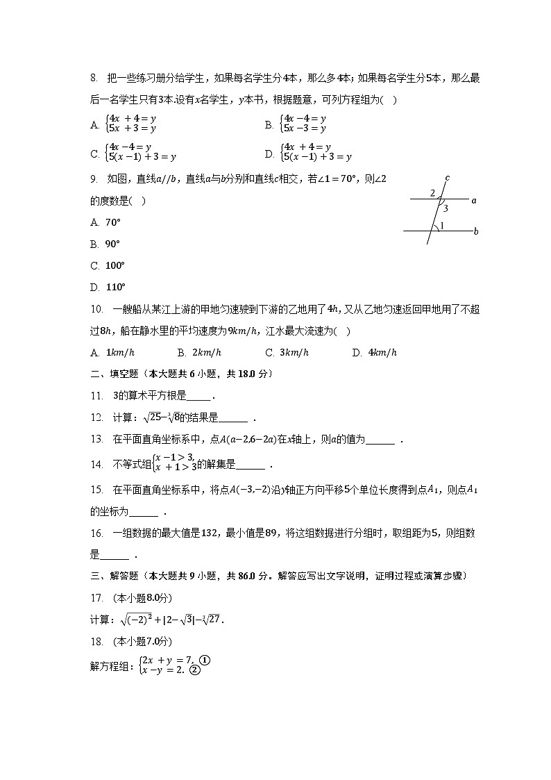 2022-2023学年辽宁省大连市瓦房店市七年级(下)期末数学试卷(含解析)第2页