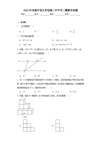2023年内蒙古包头市包钢三中中考三模数学试题（含解析）