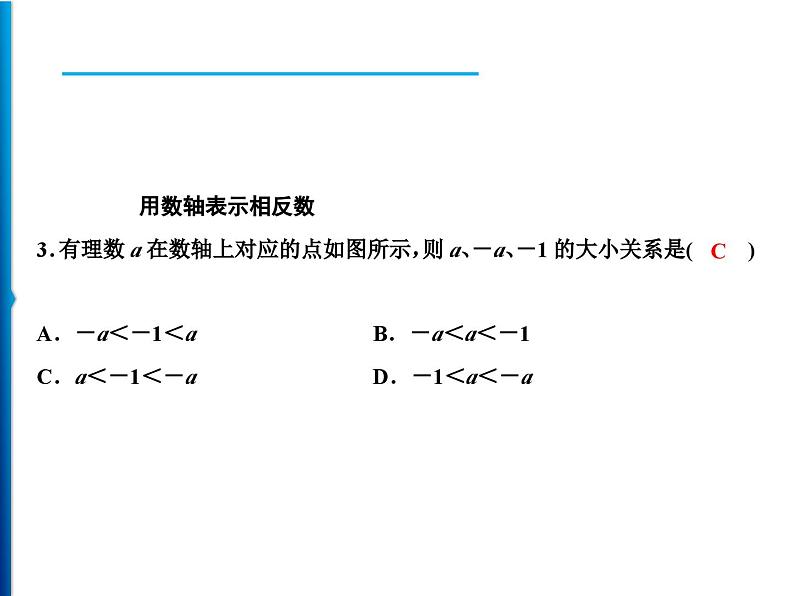 人教版数学七年级上册同步课时练习精品课件第1章 基础专题 数轴和绝对值的应用 (含答案详解)第4页