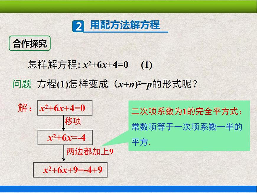 21.2.1 第2課時 配方法 上課課件第6頁