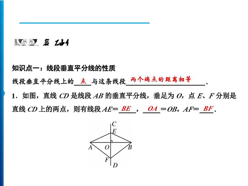 人教版数学八年级上册同步课时精品课件第13章 13.1.2 线段的垂直平分线的性质 (含答案详解)第6页