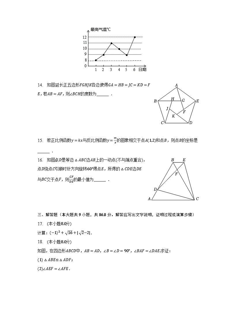 2023年福建省泉州市惠安县中考数学质检试卷(5月份)(含解析)03