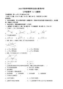 云南省昭通市昭阳区2022-2023学年七年级下学期4月月考数学试题（含答案）