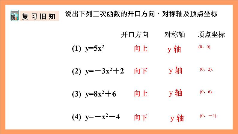人教版数学九年级上册22.1《二次函数的图象和性质》(5)课件06