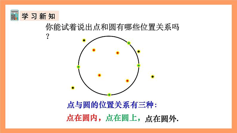 人教版数学九年级上册24.2.1《点和圆的位置关系》(1)课件04