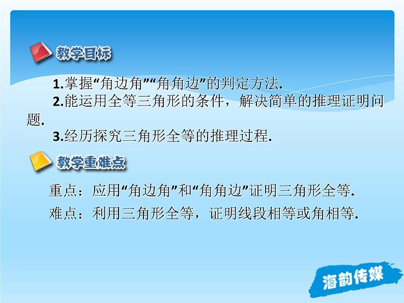 人教版数学八年级上册精品教案课件12.2三角形全等的判定(第3课时) (含答案)第2页