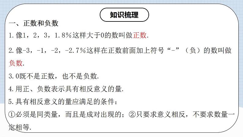人教版初中数学七年级上册 第一章 有理数 章节复习 课件+达标检测(含教师+学生版)03
