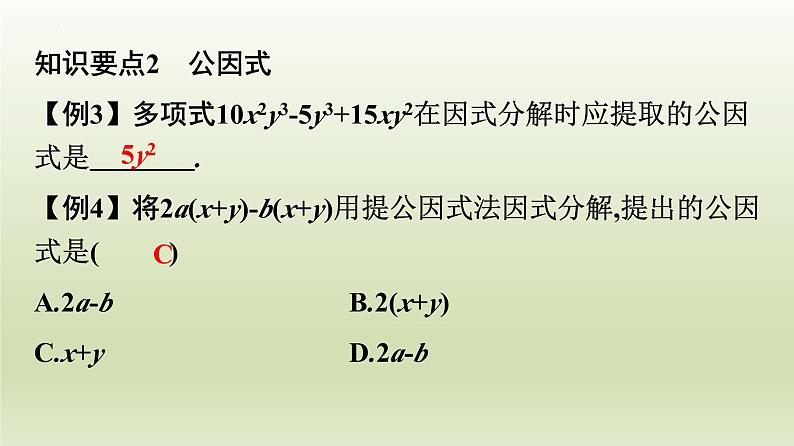 第四章因式分解复习课件04