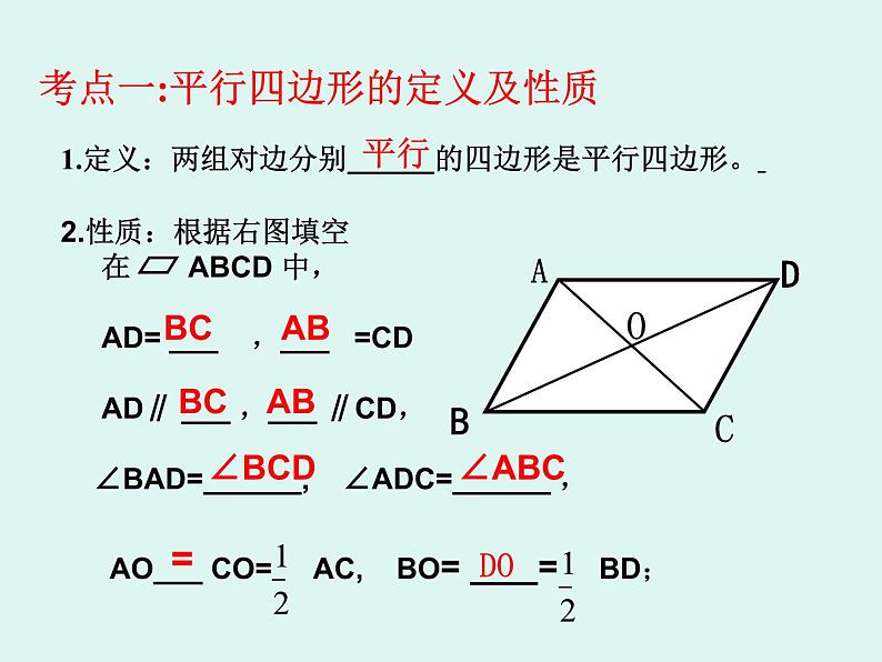 第六章平行四边形复习课件 -(北师大)第3页
