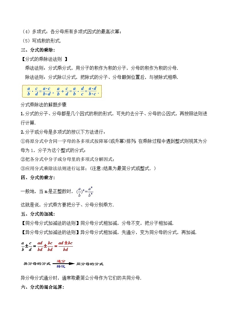 人教版初中数学八年级上册《第15章 分式 章节复习》课件+教案+导学案+达标检测(含教师+学生版和教学反思)03