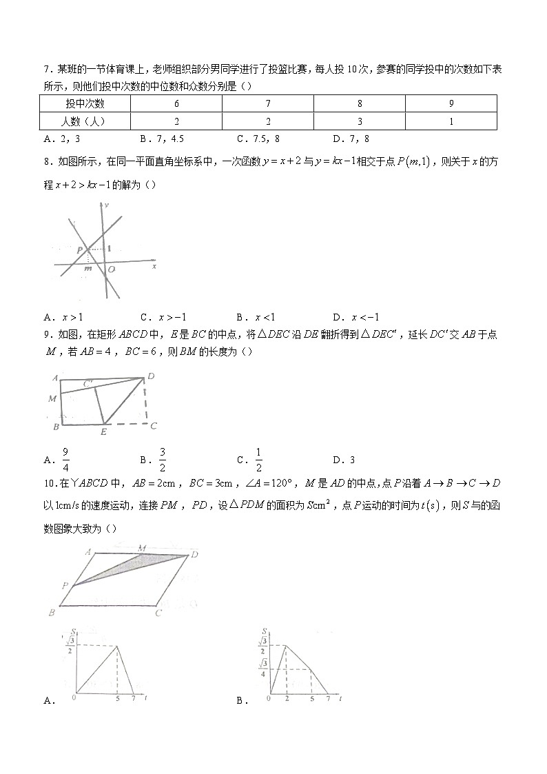 辽宁省葫芦岛市兴城市2022-2023学年八年级下学期期末数学试题(含答案)第2页