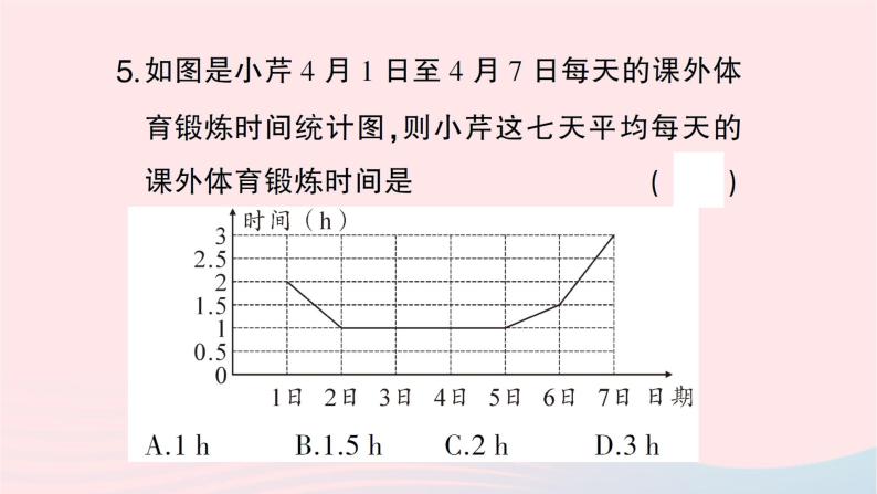 2023七年级数学下册第6章数据的分析--6.1平均数中位数众数6.1.1平均数第1课时平均数作业课件新版湘教版06