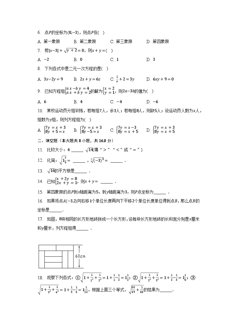 2022-2023学年青海省西宁市城西区海湖中学七年级(下)期中数学试卷(含解析)第2页