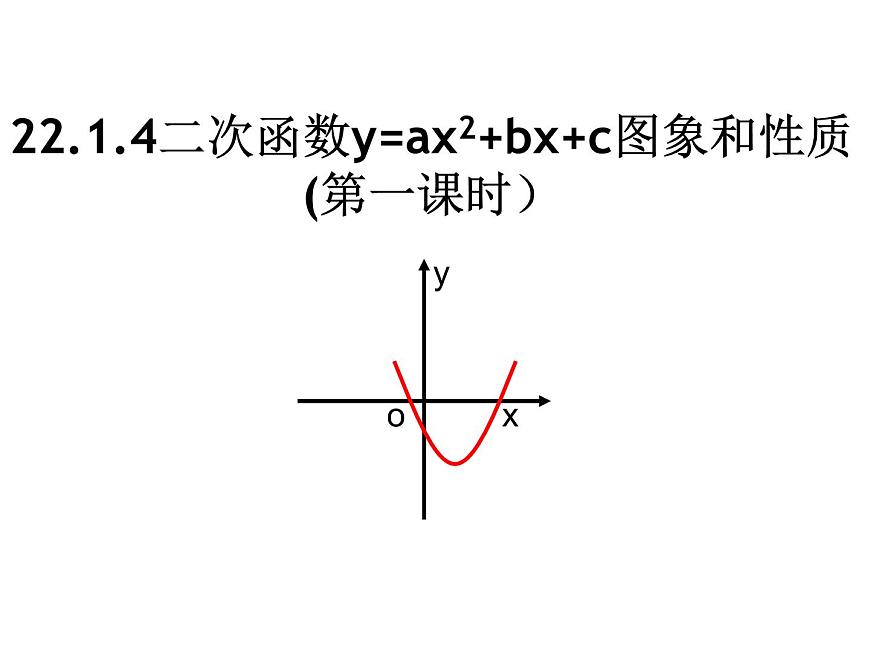 22.1.4.1《二次函數(shù)y=ax2+bx+c的圖象和性質(zhì)》PPT課件1-九年級(jí)上冊(cè)數(shù)學(xué)部編版第1頁(yè)
