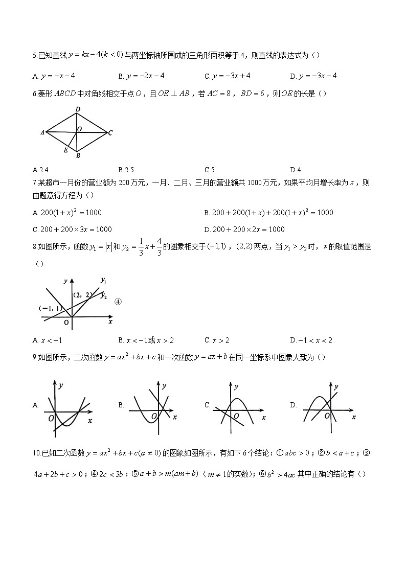 山东省滨州市惠民县2022-2023学年八年级下学期期末数学试题(含答案)第2页