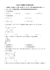 九年级下学期期中数学试卷