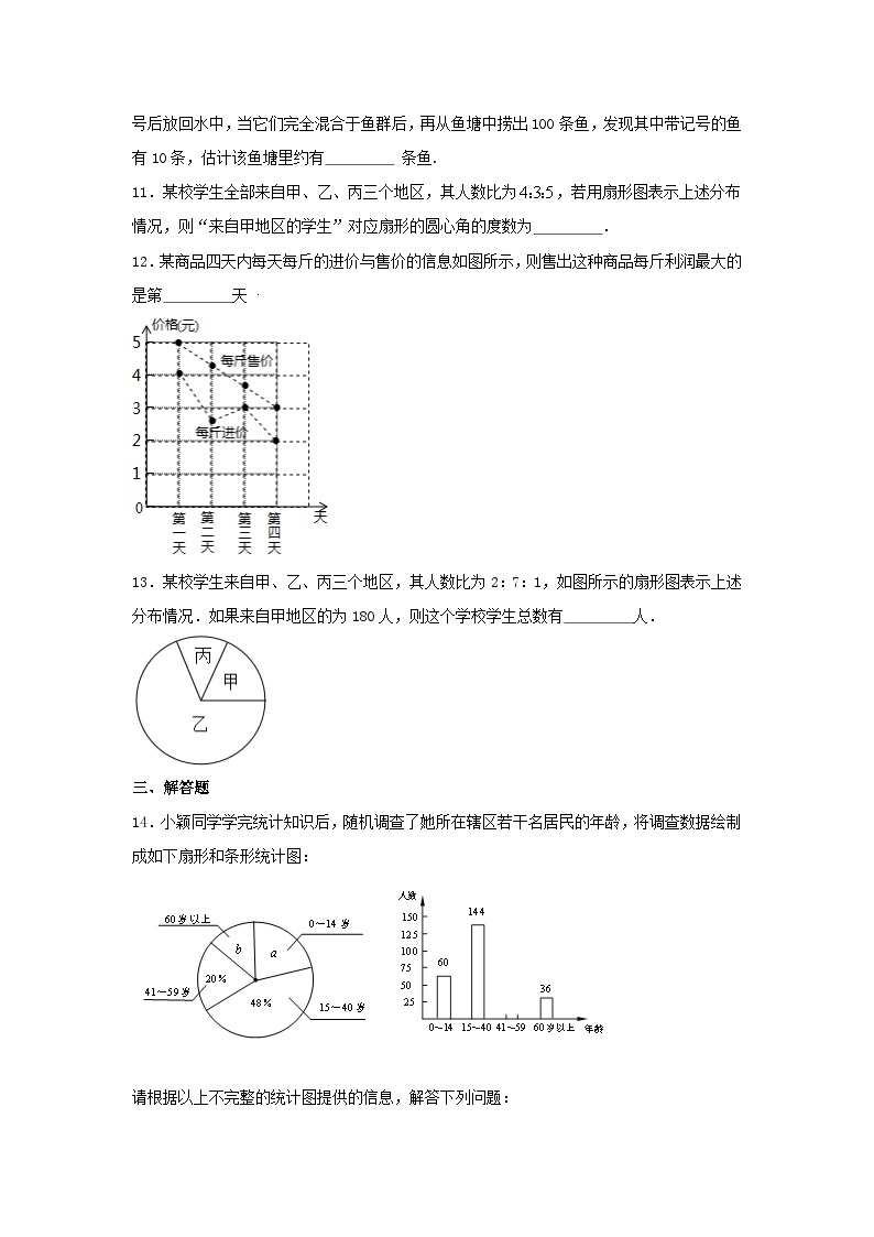 数学七年级暑期专项-七年级数学专项分类练习06：数据的收集、整理与描述03