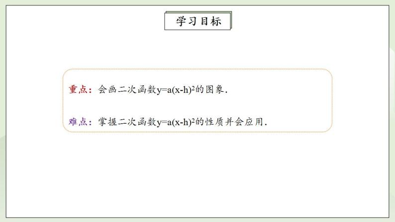 人教版初中数学九年级上册22.1.3.2二次函数y=a(x－h)2的图象和性质 (课件PPT+预习案+教案+分层练习)03