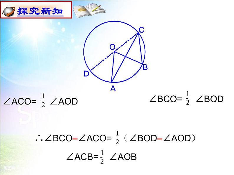 24.1.4.1《圆周角的概念和圆周角定理》PPT课件5-九年级上册数学部编版第7页