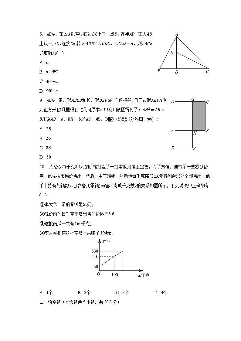 2022-2023學(xué)年四川省達(dá)州市通川區(qū)七年級(jí)（下）期末數(shù)學(xué)試卷（含解析）第2頁(yè)