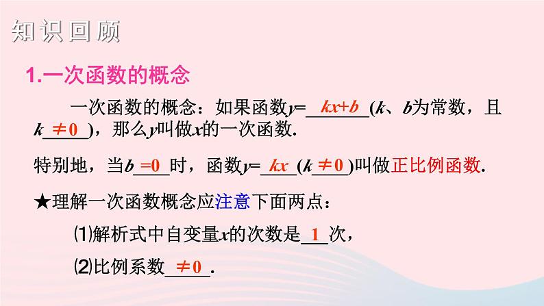 第4章一次函数小结与复习课件(湘教版八下)03