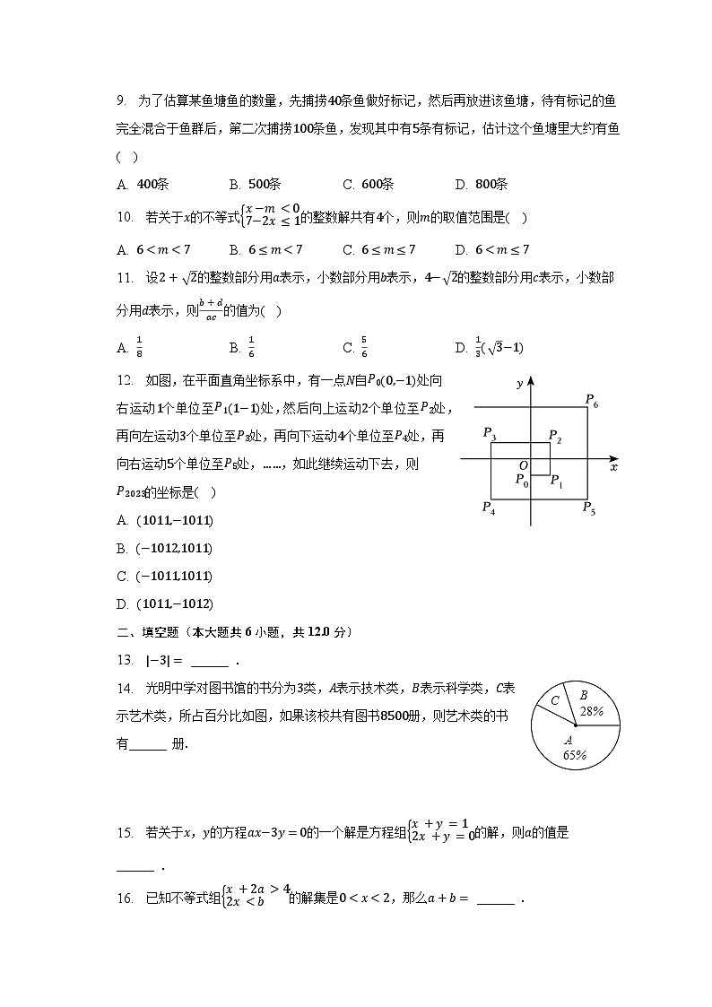 2022-2023学年广西玉林市容县七年级(下)期末数学试卷(含解析)02