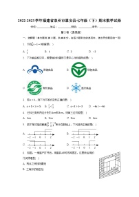 2022-2023学年福建省泉州市惠安县七年级（下）期末数学试卷（含解析）