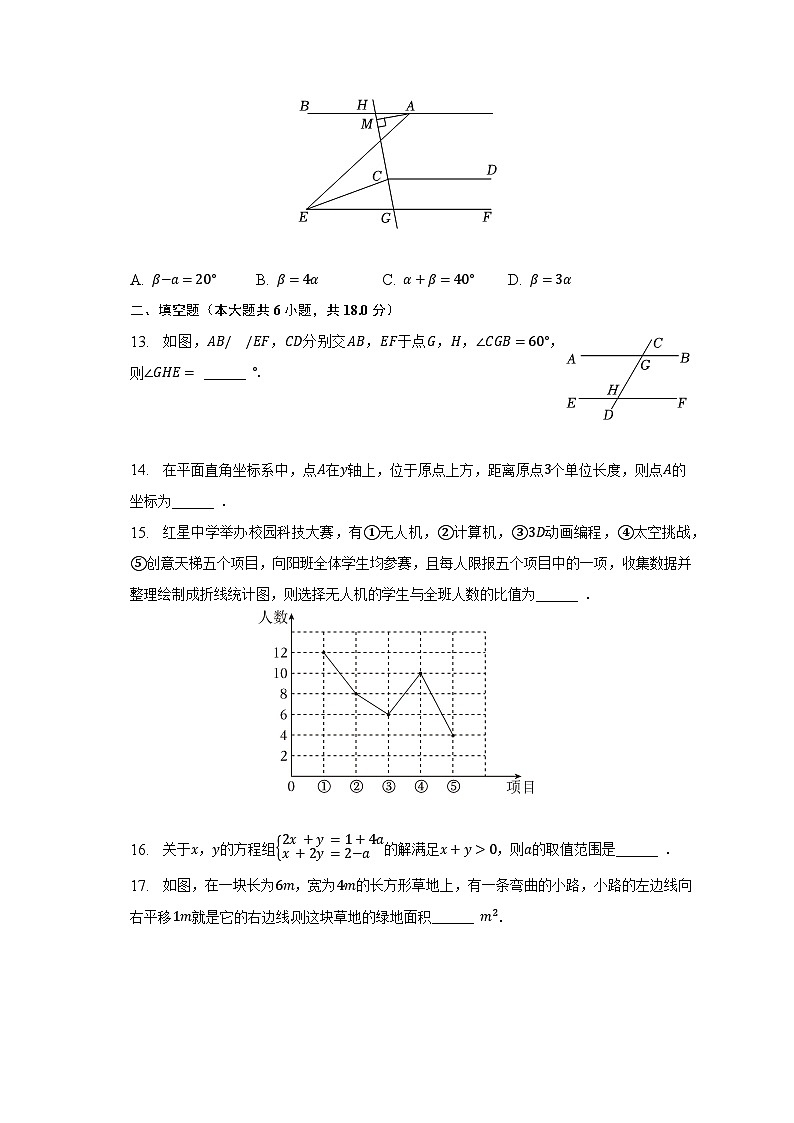 2022-2023学年四川省绵阳市江油市七年级(下)期末数学试卷(含解析)第3页