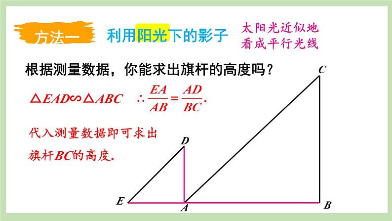 6 利用相似三角形测高第5页
