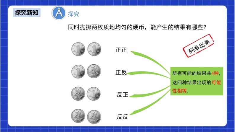 25.2《用列举法求概率+第1课时》课件+教案--人教版数学九上08