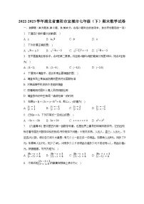2022-2023学年湖北省襄阳市宜城市七年级（下）期末数学试卷（含解析）