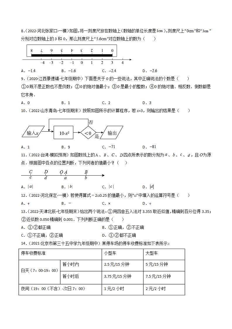 第一章 有理数(单元测试)(学生版)(人教版)第2页