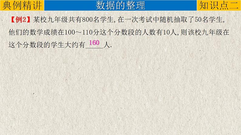 专题8.1 统计-中考数学第一轮总复习课件第8页