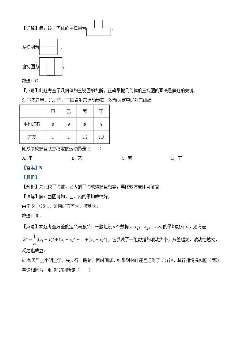 2023年湖北省随州市广水市中考模拟数学试题(解析版)03