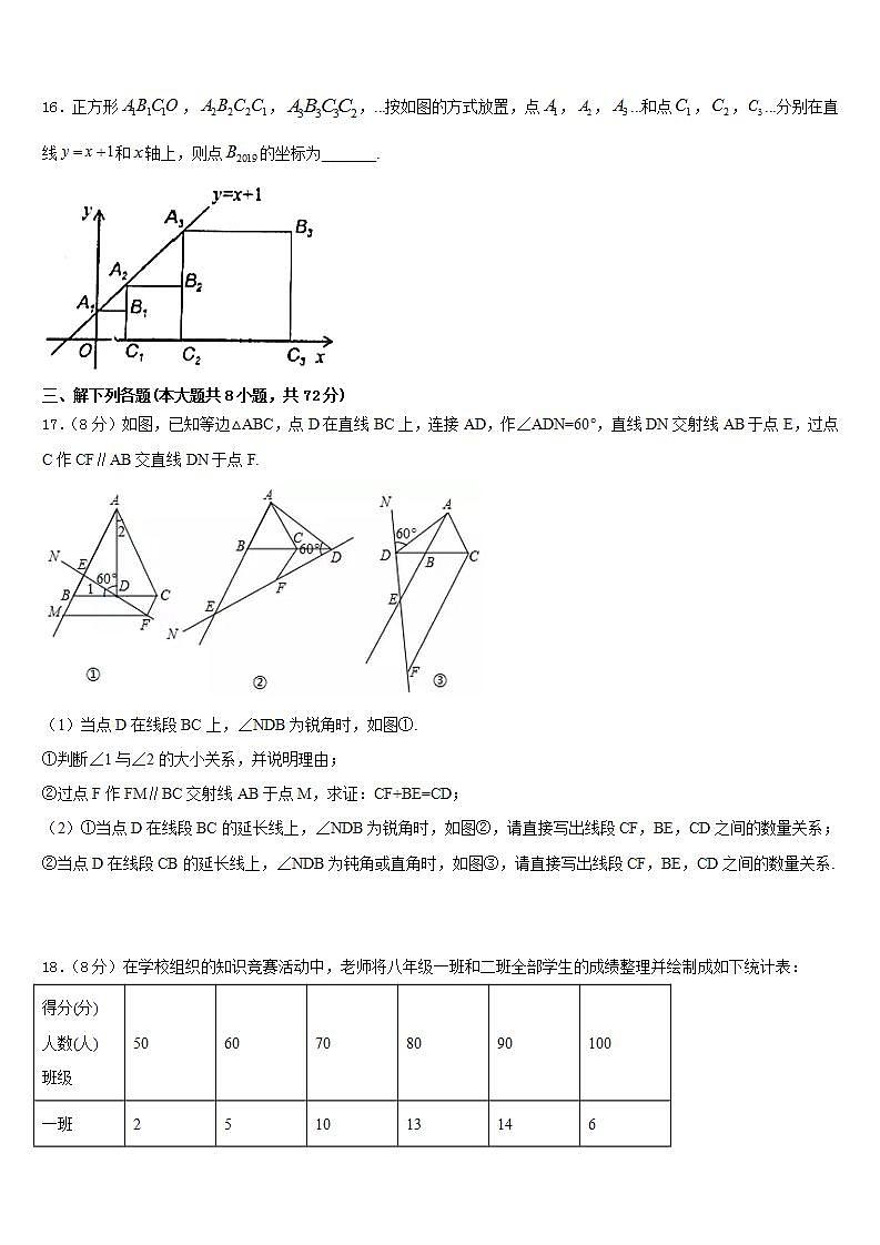 2022-2023学年上海市长宁区西延安中学数学七下期末学业水平测试试题含答案第3页