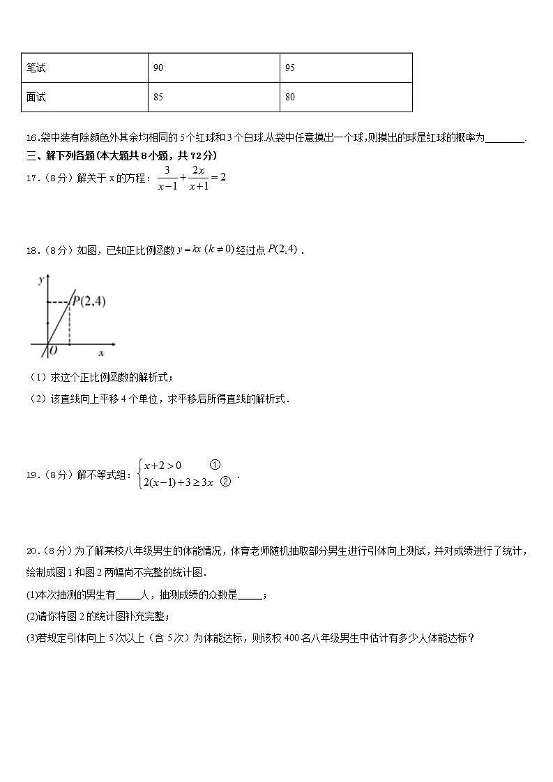 2022-2023学年北京教育院附属中学七下数学期末调研模拟试题含答案第3页