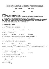 2022-2023学年合肥市蜀山区七年级数学第二学期期末质量跟踪监视试题含答案