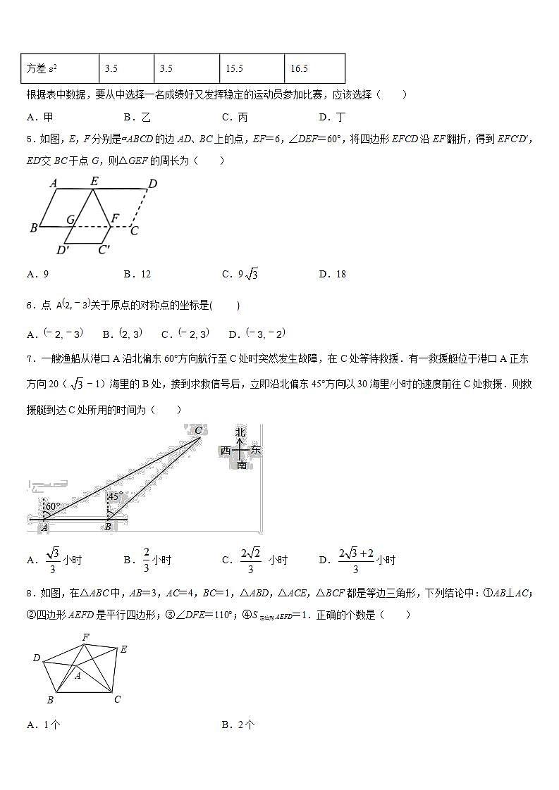 2022-2023学年山东省东营市东营区胜利一中学七下数学期末复习检测模拟试题含答案第2页