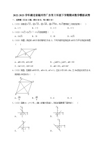 湖北省随州市广水市2022-2023学年八年级下学期期末数学模拟试卷（含答案）