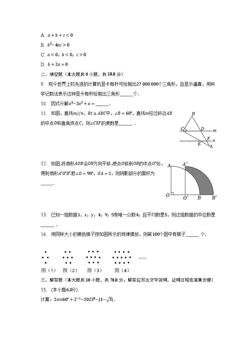 2022-2023学年山东省菏泽市成武县九年级(下)期中数学试卷(含解析)第2页