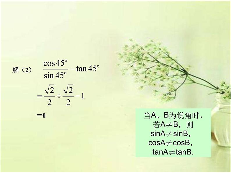 《特殊角的三角函数值及用计算器求角的三角函数值》PPT课件2-九年级下册数学人教版第7页