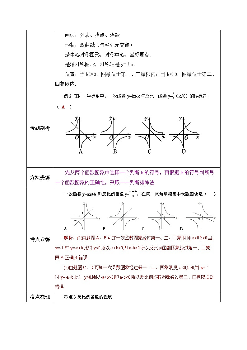 人教版数学九年级下册 26.3.1 《反比例函数章末复习》 课件+教案+分层练习+预习案02