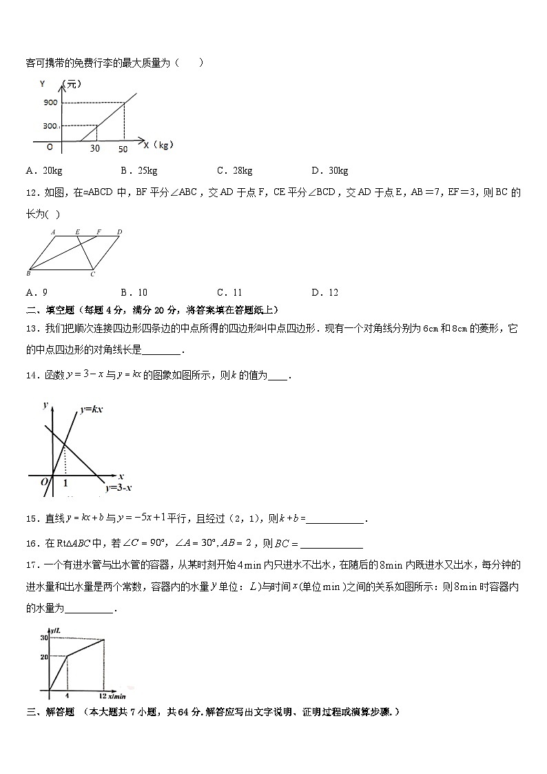 2022-2023学年广东省广州市华南师范大附属中学七下数学期末达标检测试题含答案03