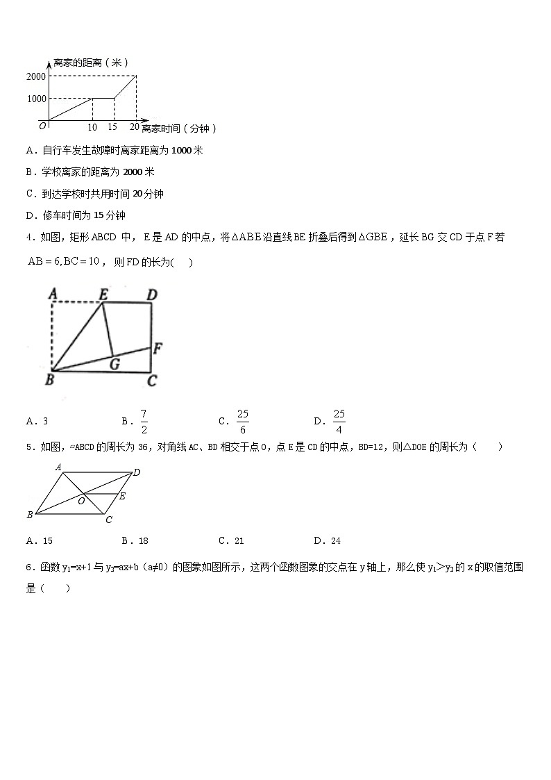 2022-2023学年广东省珠海市紫荆中学数学七下期末学业水平测试模拟试题含答案第2页