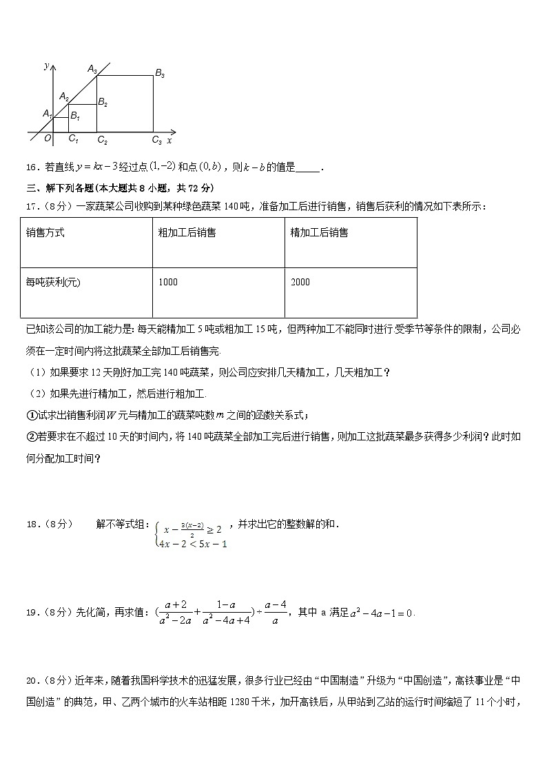 2022-2023学年江苏省淮安市洪泽区教育联盟学校七年级数学第二学期期末达标检测模拟试题含答案第3页