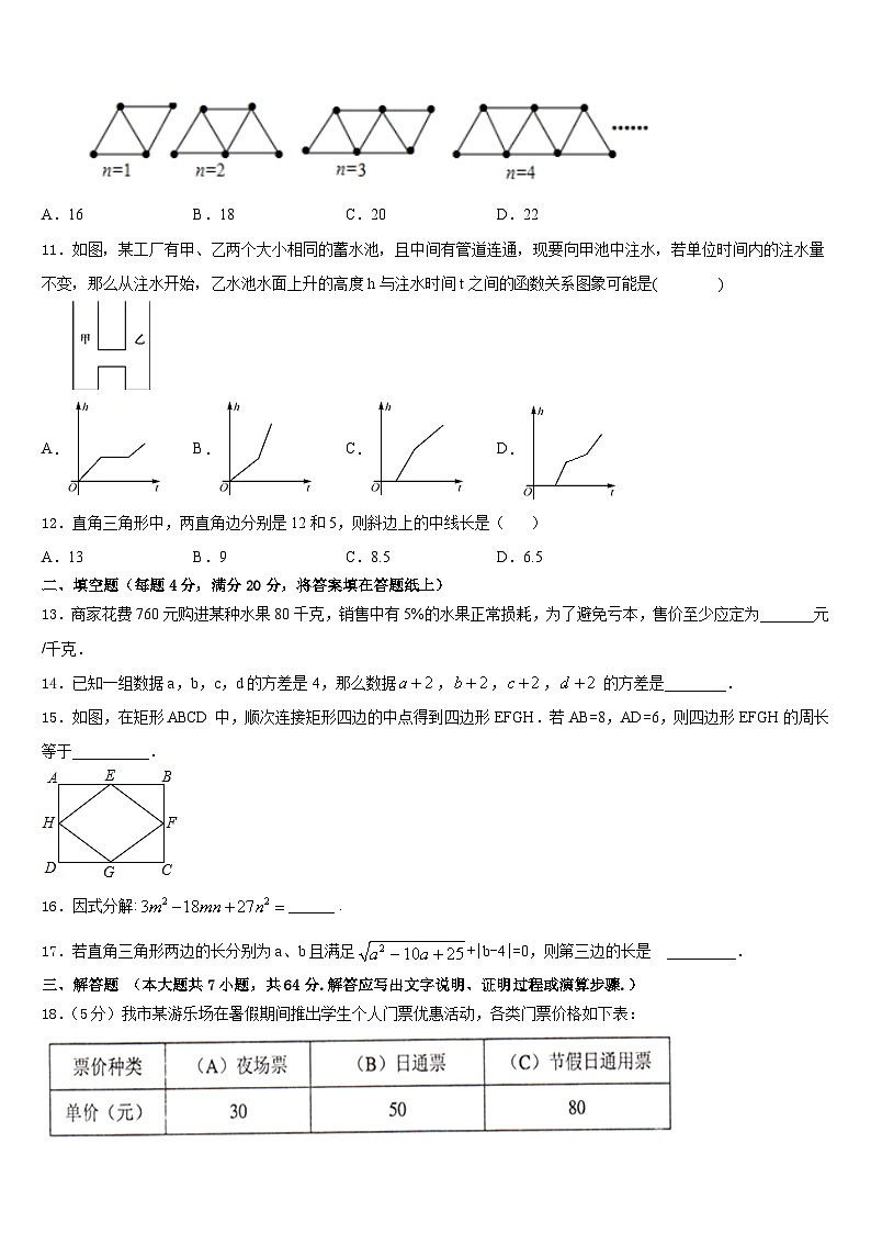2022-2023学年江苏省泰州市泰州中学数学七下期末检测模拟试题含答案03