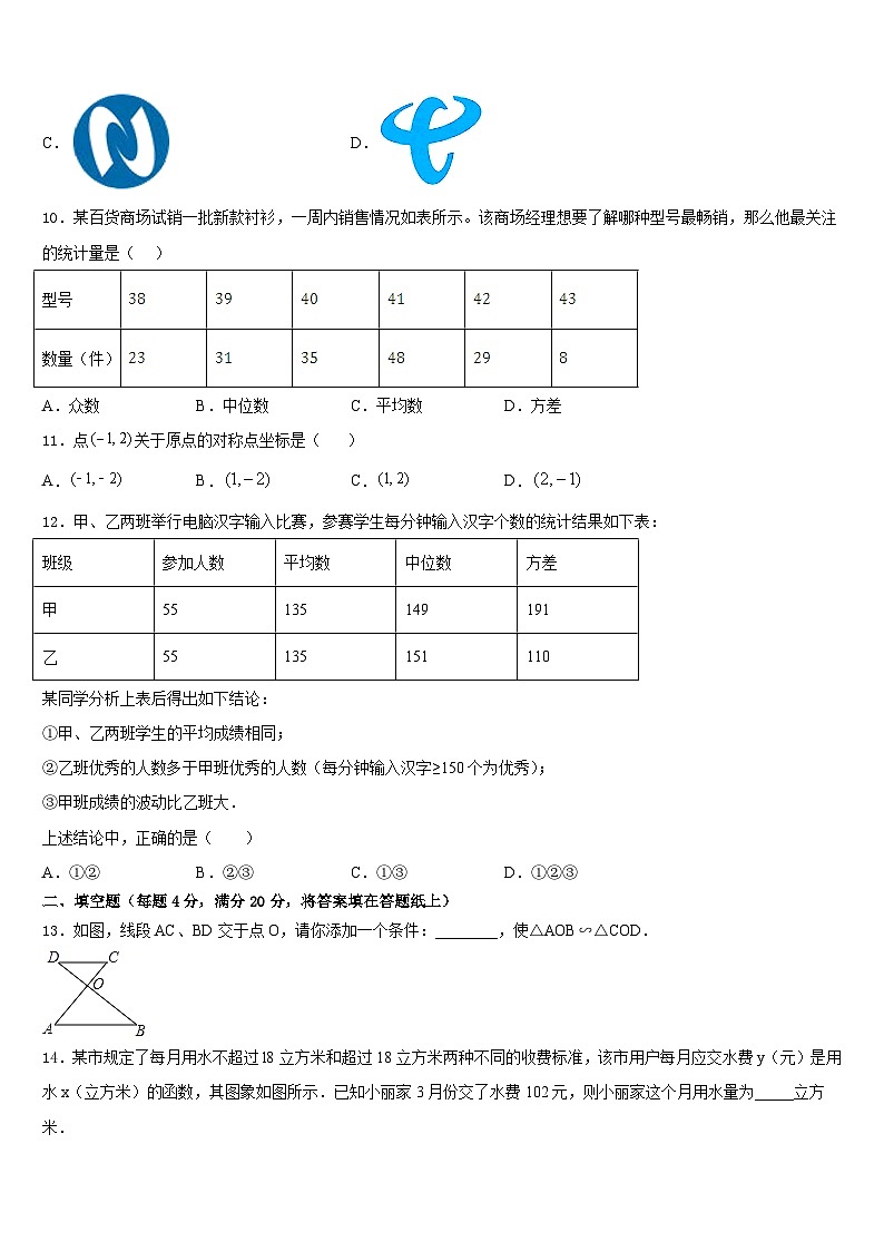 2022-2023学年江苏省无锡市新吴区新城中学数学七下期末达标检测模拟试题含答案03