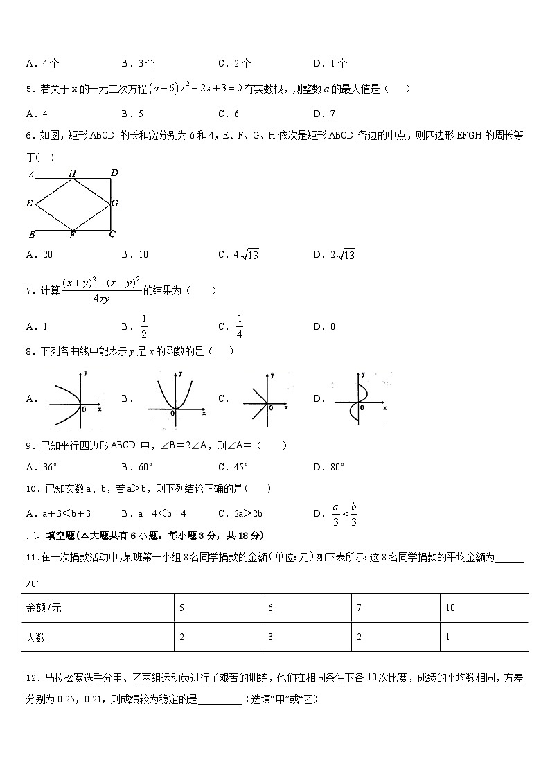 2022-2023学年河北省石家庄市石门实验学校七年级数学第二学期期末综合测试模拟试题含答案02